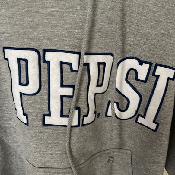 Gray Pullover Hooded Sweatshirt (Pepsi) - Picture 2 of 7